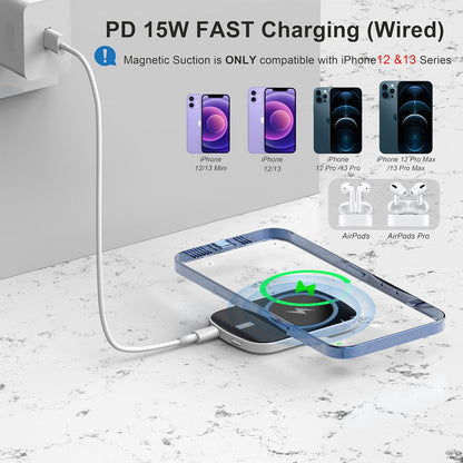 Power Bank,5000Mah Mag-Safe Portable Charger 15W Fast Charging External Battery Pack Back up Power Design for Iphone15,14,13,12, Pro, Pro Max, Mini